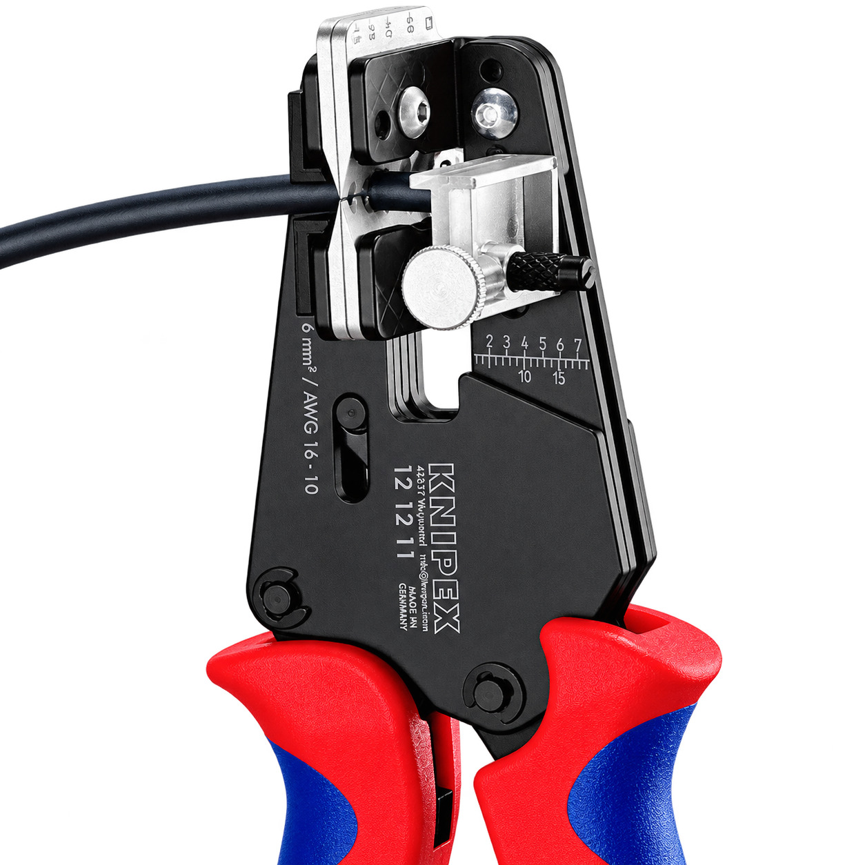 Pince à dénuder 4/6/10 mm² Knipex 12 12 12 