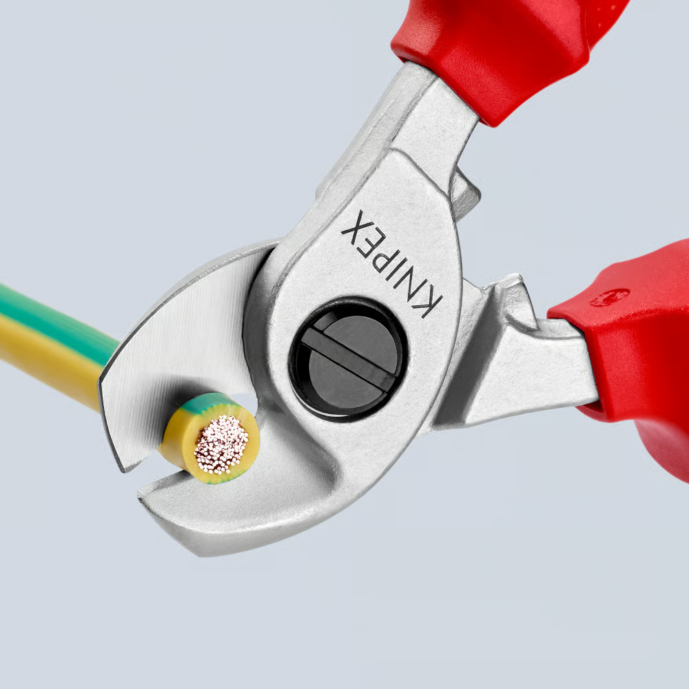 Coupe-câbles Knipex 95 16 165 pour câbles solaires 